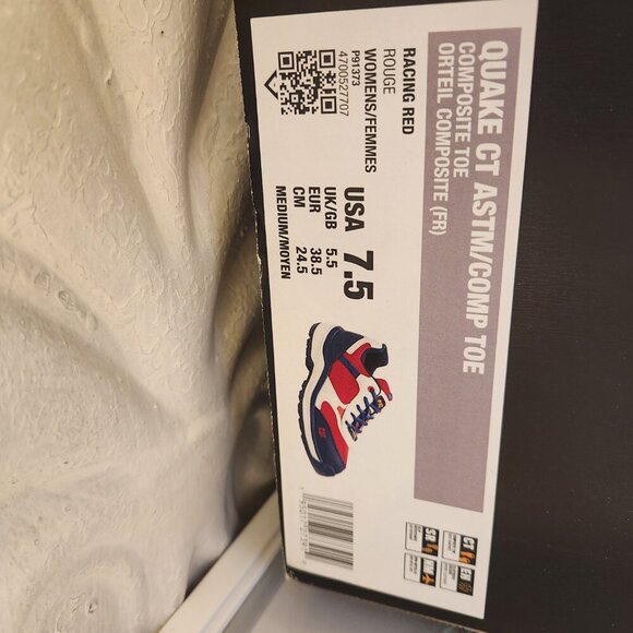 CAT "Quake CT" Comp Toe work Sneakers. Women. Size 7.5. - Picture 3 of 11